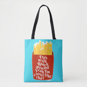 Grappig met Ranch Slogan Humor Fun Tote Bag