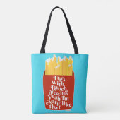 Grappig met Ranch Slogan Humor Fun Tote Bag (Achterkant)