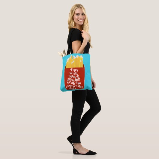Grappig met Ranch Slogan Humor Fun Tote Bag (Op model)