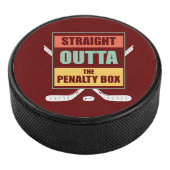 Grappig meteen uit de strafdoos hockey puck (3/4)