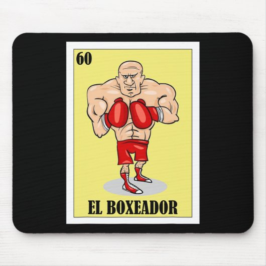 Grappig Mexicaans boksen ontwerp - El Boxeador 1 Muismat (Voorkant)