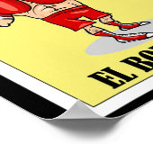 Grappig Mexicaans boksen ontwerp - El Boxeador 1 Poster (Hoek)