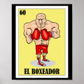 Grappig Mexicaans boksen ontwerp - El Boxeador 1 Poster (Voorkant)