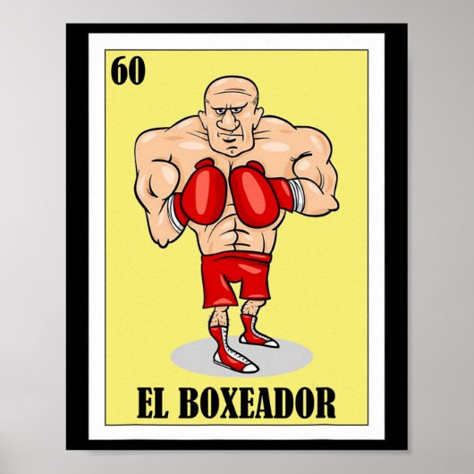 Grappig Mexicaans boksen ontwerp - El Boxeador 1 Poster (Voorkant)