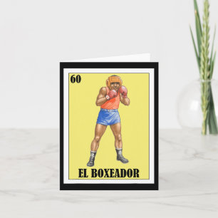 Grappig Mexicaans boksen ontwerp - El Boxeador 2 Kaart
