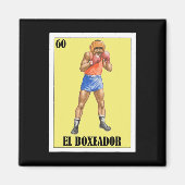 Grappig Mexicaans boksen ontwerp - El Boxeador 2 Magneet (Voorkant)