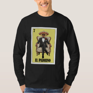 Grappig Mexicaans Doop Baby Shower Ontwerp Padrino T-shirt