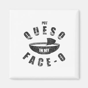Grappig Mexicaans eten Cinco de Mayo zet Queso in Magneet