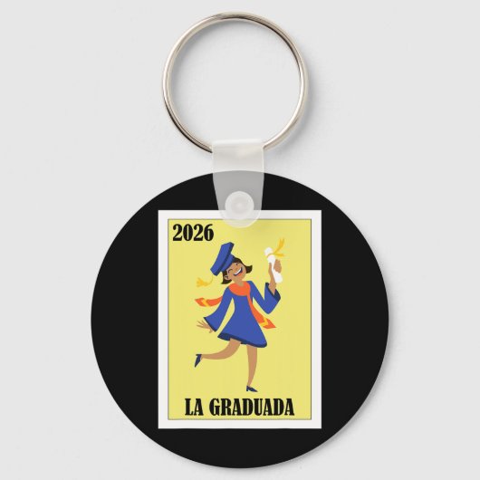 Grappig Mexicaans ontwerp voor afstuderen - La Gra Sleutelhanger (Voorkant)