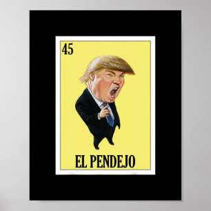 Grappig Mexicaans ontwerp voor anti-Trump - El Pen Poster