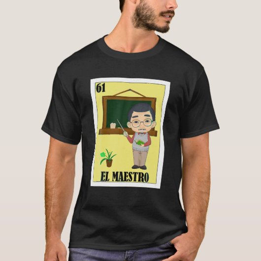Grappig Mexicaans ontwerp voor leraren El Maestro T-shirt (Voorkant)