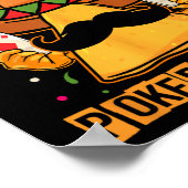 Grappig Mexicaans Poker Design - Nacho Gemiddelde Poster (Hoek)