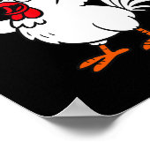Grappig Mexican Chicken T-shirt Rooster Design met Poster (Hoek)