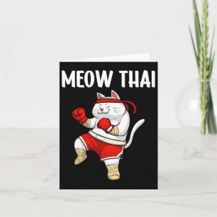 Grappig miauw thai ontwerp voor mannen vrouwen mua kaart