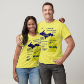 Grappig Michigan kaart ontwerp T-shirt (Unisex)