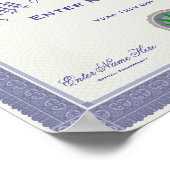 Grappig middelbare school diploma poster (Hoek)