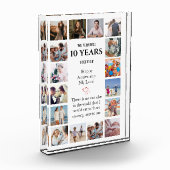 Grappig Mijlpaal Jubileum Foto Blok (Links)