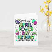 Grappig mijn April Fools Day verjaardag, en dat is Kaart (Gele Bloem)