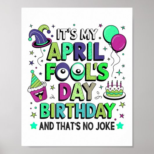 Grappig mijn April Fools Day verjaardag, en dat is Poster (Voorkant)