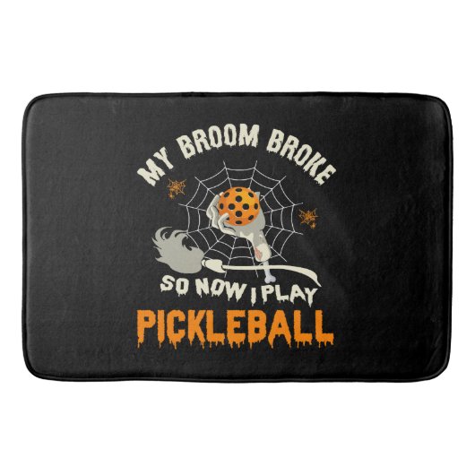 Grappig mijn bezem brak dus nu speel ik pickleball badmat (Voorkant)