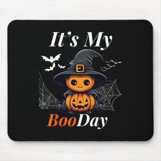 Grappig, mijn Boo Day Cute Halloween Birthday Ghos Muismat (Voorkant)
