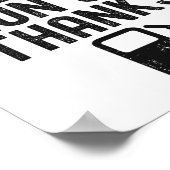 Grappig Mijn Boot Vaart Niet Op Dank Feestje Voor Poster (Hoek)