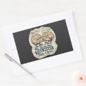 Grappig Mijn Brein Heeft Te Veel Tabbladen Open T- Rechthoekige Sticker (Envelop)