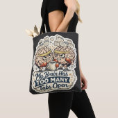 Grappig Mijn Brein Heeft Te Veel Tabbladen Open T- Tote Bag (Dichtbij)