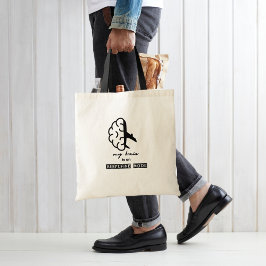 Grappig Mijn Brein staat op Vliegtuigstand Collega Tote Bag