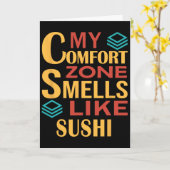 Grappig Mijn Comfortzone Ruikt Als Sushi  Kaart (Gele Bloem)