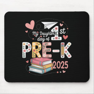 Grappig mijn dochters 1e dag pre-k 2025 terug naar muismat