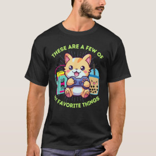 Grappig Mijn Favoriete Dingen Gamer Kat Boba & De T-shirt