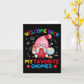 Grappig, mijn favoriete Gnomies zijn weer welkom o Kaart (Gele Bloem)