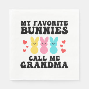 Grappig mijn favoriete konijntjes noemen me oma mo servet