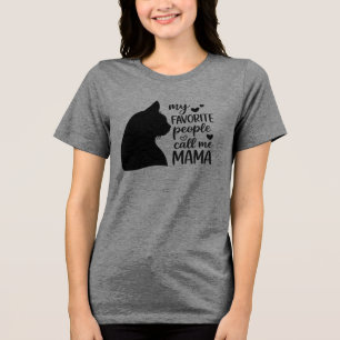 Grappig, mijn favoriete mensen noemen me Mama- Zwa Tri-Blend Shirt