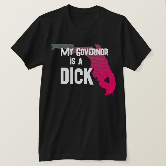 Grappig, mijn gouverneur is een lul t-shirt (Design voorkant)