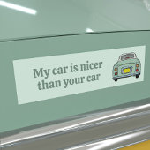 Grappig Mijn groene Figaro auto is mooier Bumperst Bumpersticker