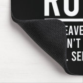 Grappig, mijn gym regels muismat (Hoek)