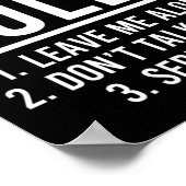 Grappig, mijn gym regels poster (Hoek)