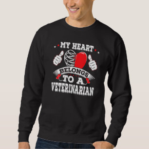 Grappig mijn hart is van een dierenarts Vent Valen Trui