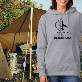 Grappig Mijn Hersenen staan in Vliegtuigstand Coll Hoodie