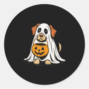 Grappig Mijn Hond Is Mijn Boo Halloween Geest Hond Ronde Sticker