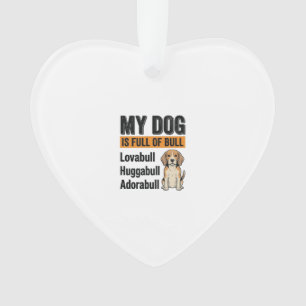 Grappig Mijn Hond Zit Vol Met Brutale Beagle Vinta Ornament