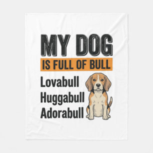Grappig Mijn Hond Zit Vol Met Olie Beagle Vintage Fleece Deken