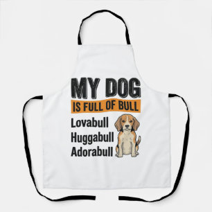 Grappig Mijn Hond Zit Vol Met Olie Beagle Vintage  Schort