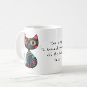 Grappig Mijn "Ik gooide iets van tafel" gezicht Koffiemok (Voorkant links)