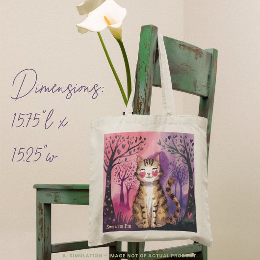 Grappig 'Mijn kat denkt dat ik cool ben ...' Schat Tote Bag