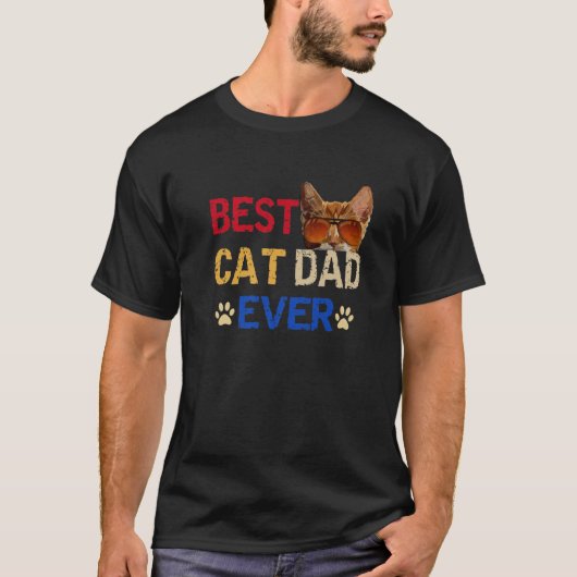 Grappig Mijn Kat-Kute Beste Kat Vader Ooit T-shirt (Voorkant)