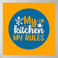 Grappig mijn keuken koken met mijn regels voor de