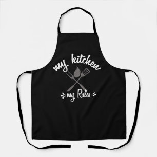 Grappig mijn keuken met mijn regels voor vrouwelij schort